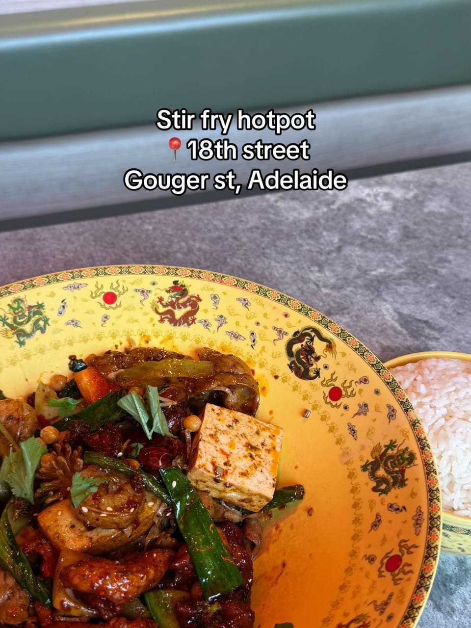 Stir fry hotpot at 16th Street, Gouger Street Adelaide